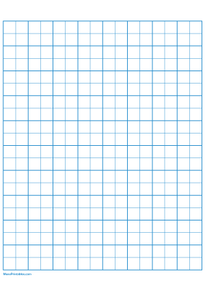 2 Squares Per Inch Blue Graph Paper  - A4