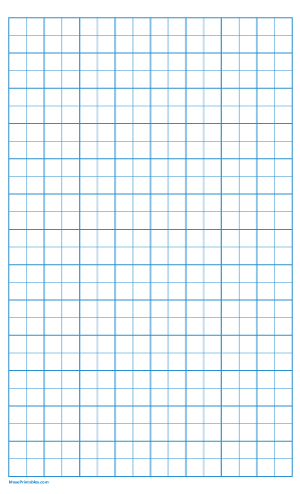 2 Squares Per Inch Blue Graph Paper  - Legal