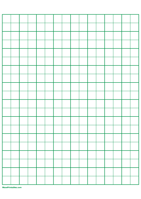 2 Squares Per Inch Green Graph Paper : A4-sized paper (8.27 x 11.69)