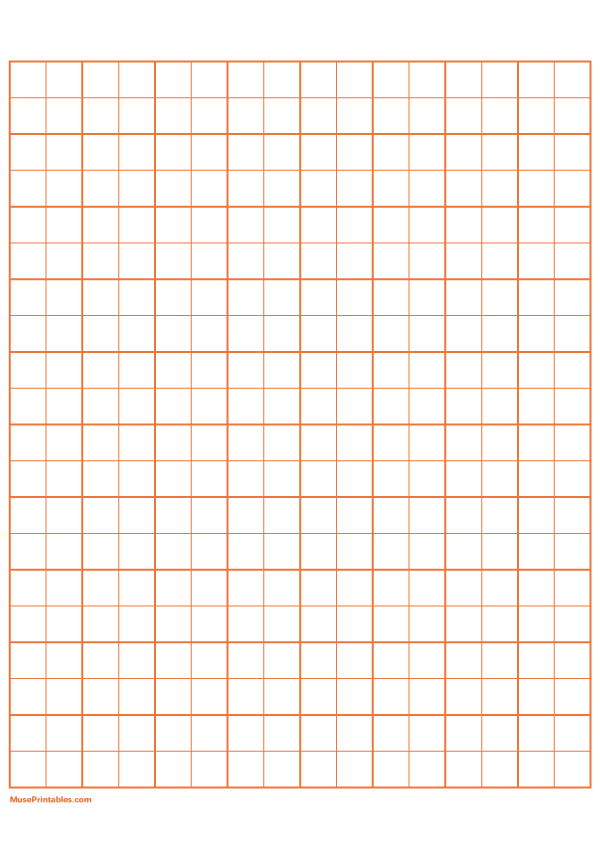2 Squares Per Inch Orange Graph Paper : A4-sized paper (8.27 x 11.69)