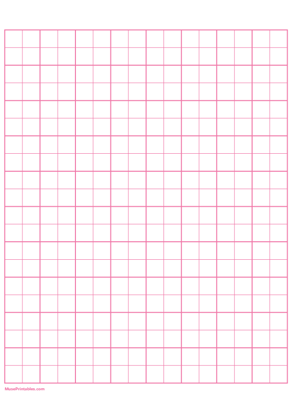 2 Squares Per Inch Pink Graph Paper : A4-sized paper (8.27 x 11.69)
