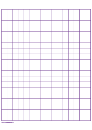 2 Squares Per Inch Purple Graph Paper  - A4