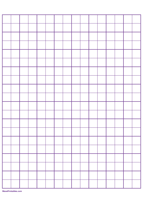 2 Squares Per Inch Purple Graph Paper : A4-sized paper (8.27 x 11.69)