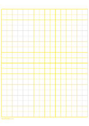 2 Squares Per Inch Yellow Graph Paper  - A4