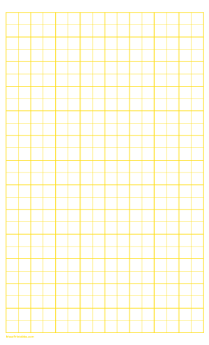 2 Squares Per Inch Yellow Graph Paper  - Legal