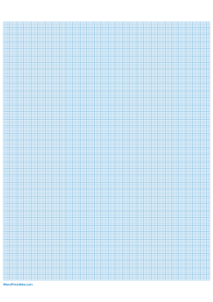 20 Squares Per Inch Blue Graph Paper  - A4