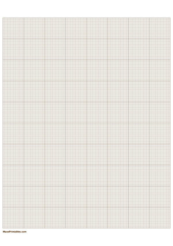 20 Squares Per Inch Brown Graph Paper : A4-sized paper (8.27 x 11.69)