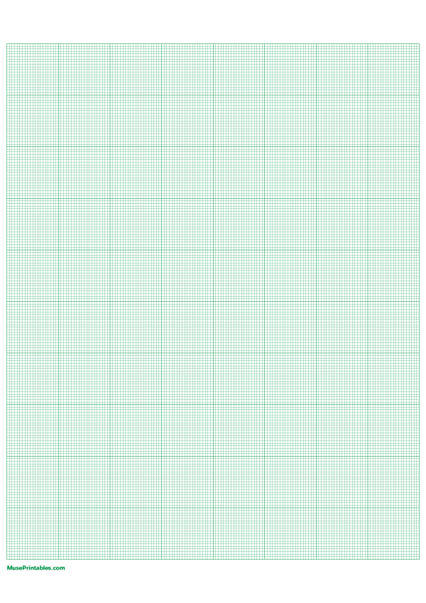20 Squares Per Inch Green Graph Paper : A4-sized paper (8.27 x 11.69)