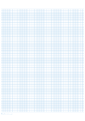 20 Squares Per Inch Light Blue Graph Paper  - A4