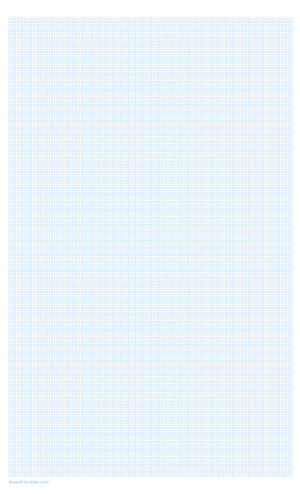 20 Squares Per Inch Light Blue Graph Paper  - Legal