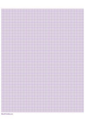 20 Squares Per Inch Purple Graph Paper  - A4