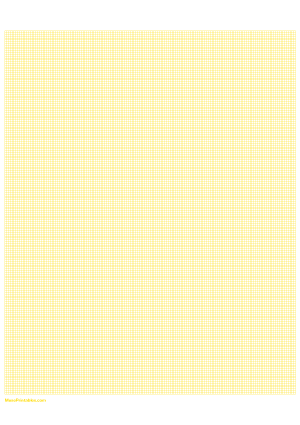 20 Squares Per Inch Yellow Graph Paper  - A4