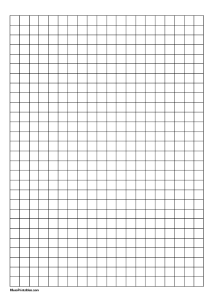 3/8 Inch Black Graph Paper - A4