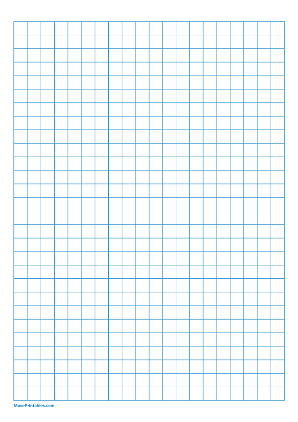 3/8 Inch Blue Graph Paper: A4-sized paper (8.27 x 11.69)