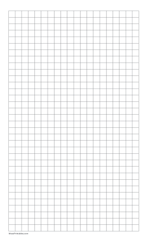 3/8 Inch Gray Graph Paper - Legal