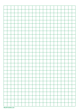 3/8 Inch Green Graph Paper - A4