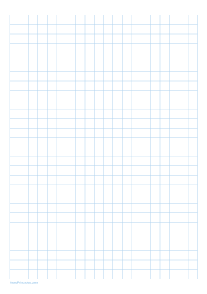 3/8 Inch Light Blue Graph Paper - A4