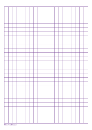 3/8 Inch Purple Graph Paper - A4