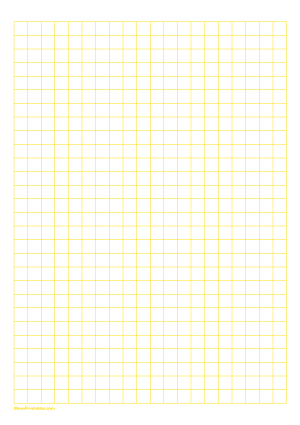 3/8 Inch Yellow Graph Paper - A4