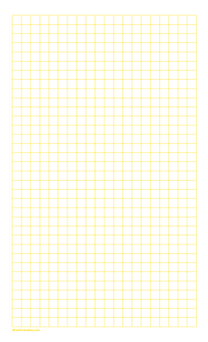 3/8 Inch Yellow Graph Paper - Legal