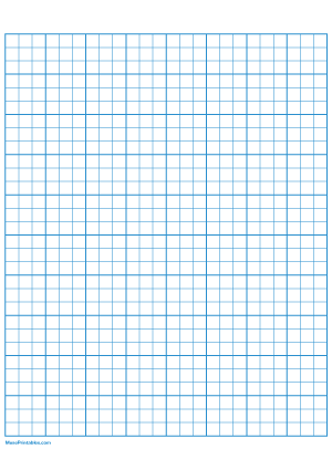3 Squares Per Inch Blue Graph Paper  - A4