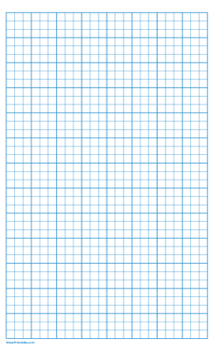 3 Squares Per Inch Blue Graph Paper  - Legal