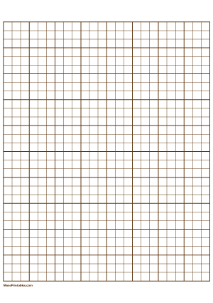 3 Squares Per Inch Brown Graph Paper  - A4