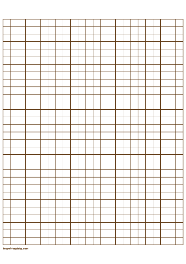 3 Squares Per Inch Brown Graph Paper : A4-sized paper (8.27 x 11.69)