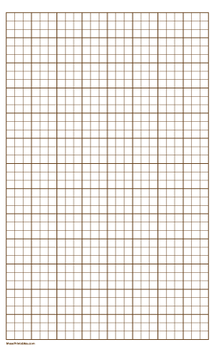 3 Squares Per Inch Brown Graph Paper  - Legal