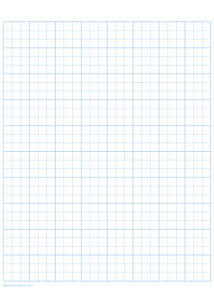 3 Squares Per Inch Light Blue Graph Paper  - A4