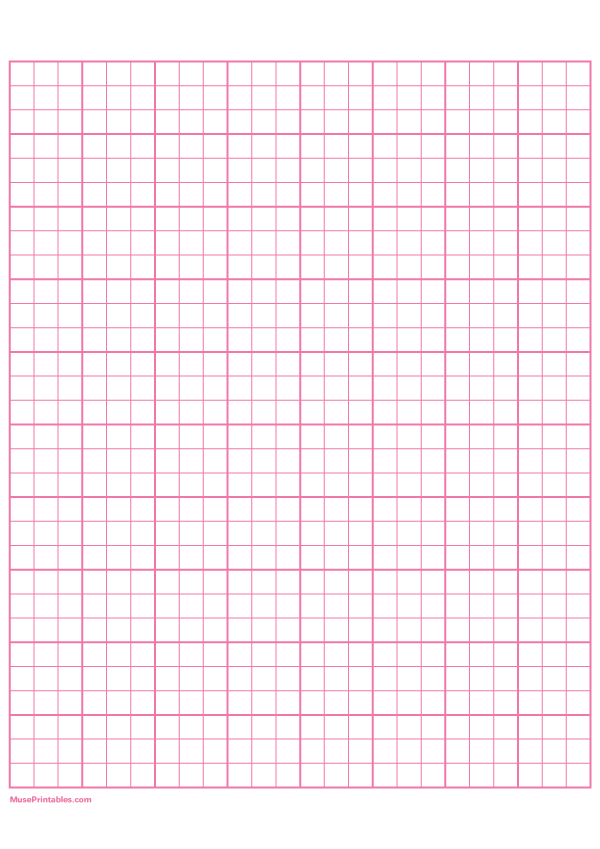 3 Squares Per Inch Pink Graph Paper : A4-sized paper (8.27 x 11.69)