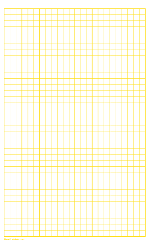 3 Squares Per Inch Yellow Graph Paper  - Legal
