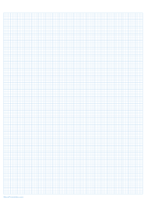 4 Squares Per Centimeter Light Blue Graph Paper  - A4
