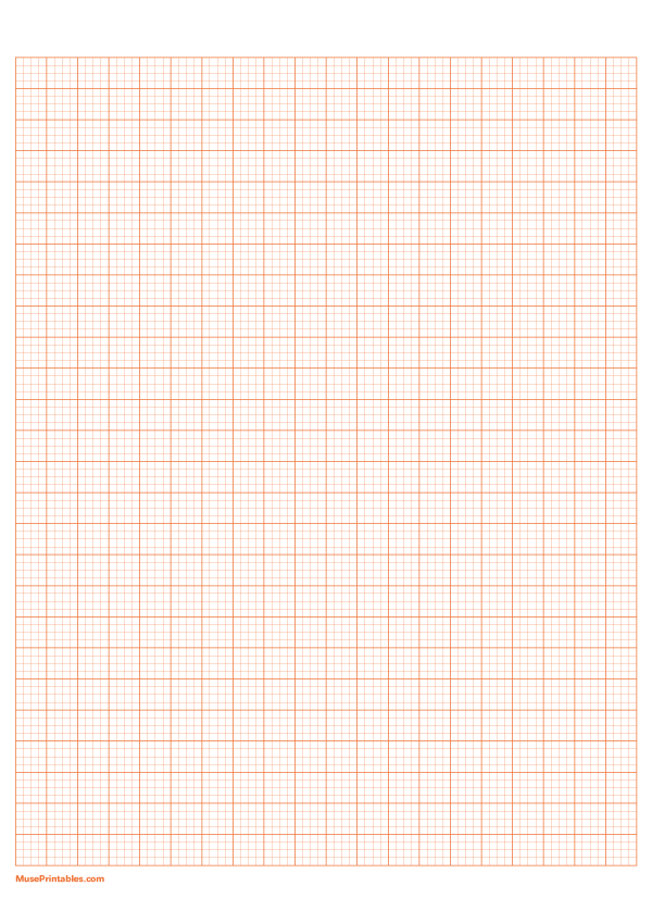 4 Squares Per Centimeter Orange Graph Paper : A4-sized paper (8.27 x 11.69)