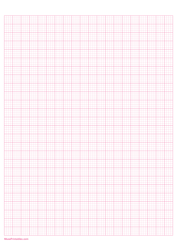 4 Squares Per Centimeter Pink Graph Paper : A4-sized paper (8.27 x 11.69)