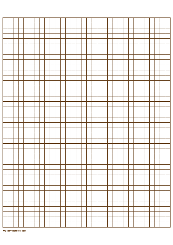 4 Squares Per Inch Brown Graph Paper : A4-sized paper (8.27 x 11.69)