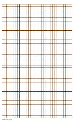 4 Squares Per Inch Brown Graph Paper  - Legal