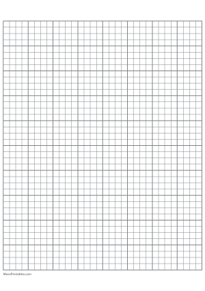 4 Squares Per Inch Gray Graph Paper  - A4