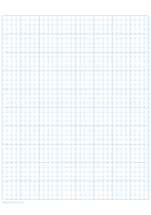 4 Squares Per Inch Light Blue Graph Paper  - A4