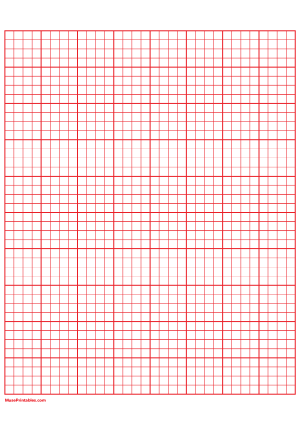4 Squares Per Inch Red Graph Paper : A4-sized paper (8.27 x 11.69)