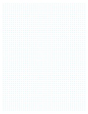 5 mm Blue Cross Grid Paper  - Letter