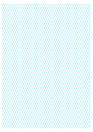 5 mm Blue Diamond Graph Paper  - A4