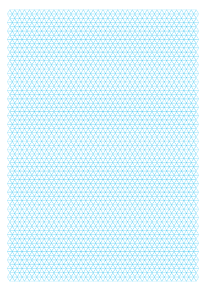 5 mm Blue Triangle Graph Paper  - A4