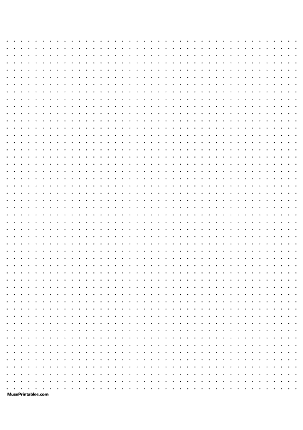 5 mm Dot Grid Paper: A4-sized paper (8.27 x 11.69)