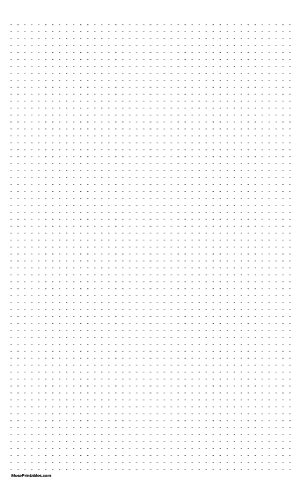 5 mm Dot Grid Paper - Legal