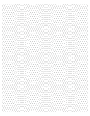 5 mm Gray Diamond Graph Paper  - Letter