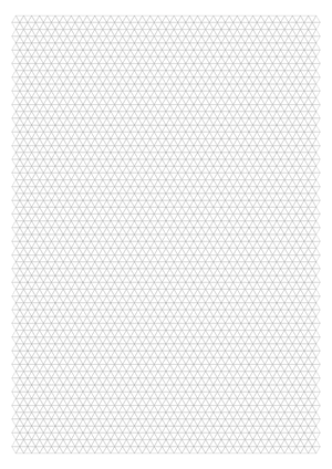 5 mm Gray Triangle Graph Paper  - A4