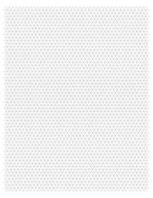 5 mm Gray Triangle Graph Paper  - Letter