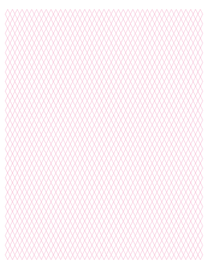 5 mm Pink Diamond Graph Paper  - Letter