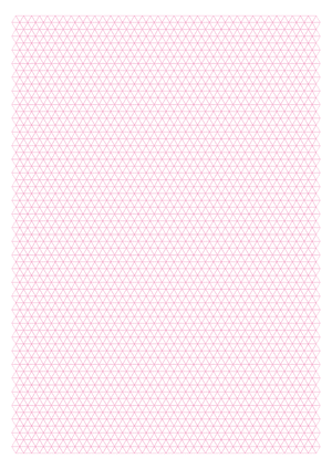 5 mm Pink Triangle Graph Paper  - A4